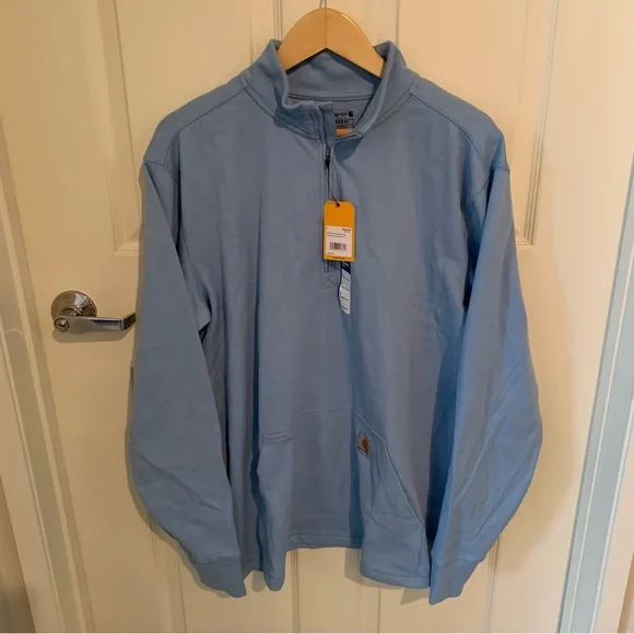 NWT Carhartt Men’s Relaxed Fit Heavyweight Long Sleeve 1/2 Zip Thermal Shirt - Picture 2 of 6
